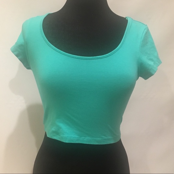 Ambiance Tops - Ambience apparel green crop top Medium
